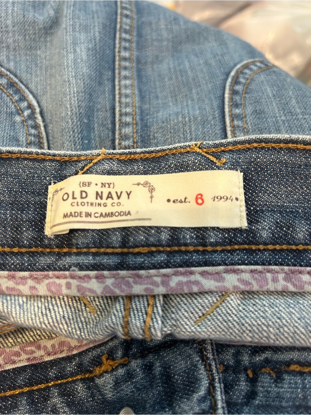 Old Navy Denim Mini Skirt in Light Blue - Picture 2 of 3